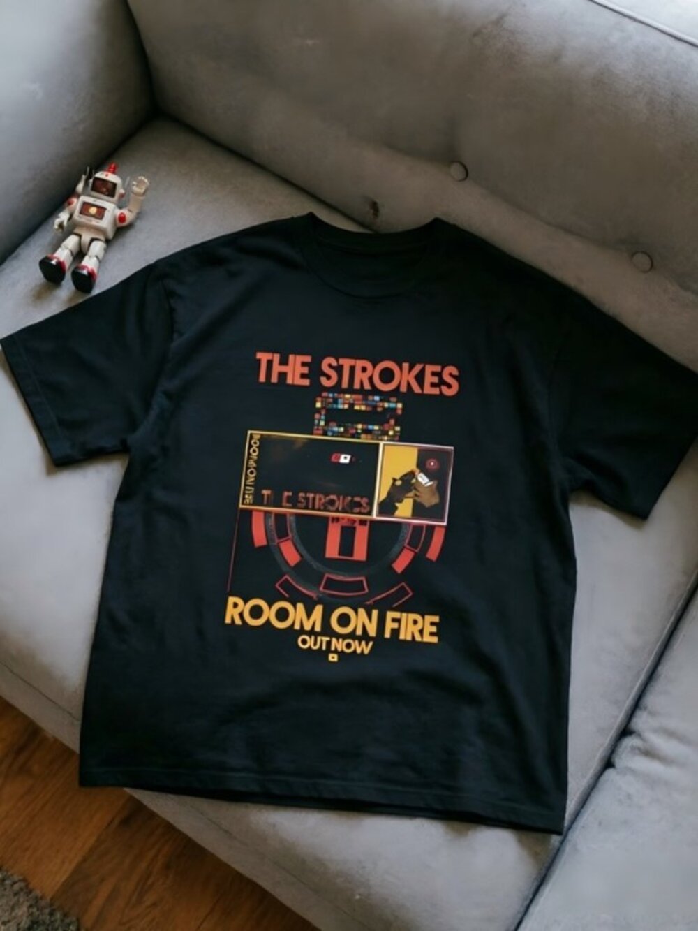 The Strokes "Room on Fire" black Women Men T-shirt unisex